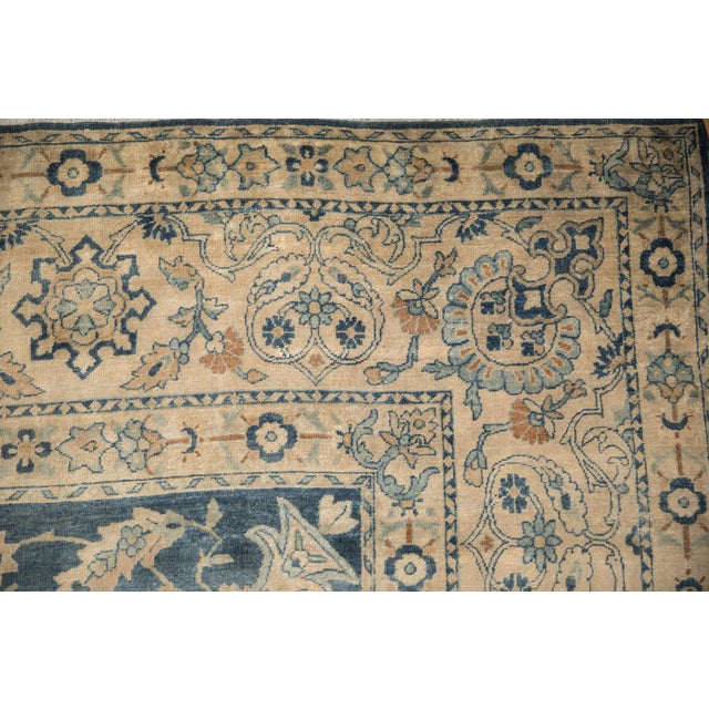 Vintage Distressed Yezd Carpet - 8'9" x 11'5" For Sale - Image 12 of 15