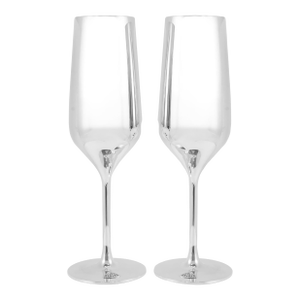 Maybach by Robbe & Berking Pair of Silver Plated Champagne Flute