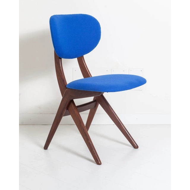 Vintage Dining Chairs by Louis van Teeffelen for WéBé, Set of 4, in Very Good conditions. Designed 1950 to 1959