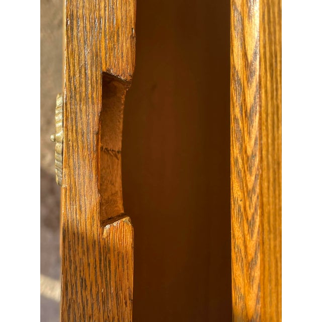 Antique 1800's Eastlake Oak Dresser – Hand Carved – Original Hardware For Sale - Image 14 of 18