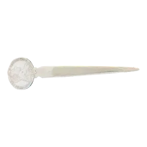 18th Century Maria Theresa Austria-Habsburg 1780 Silver Coin Letter Opener
