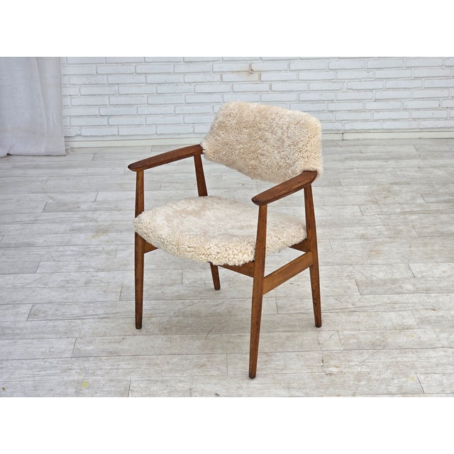 Danish Sheepskin Model 43 Armchair from Erik Kirkegaard, 1960s For Sale - Image 9 of 12