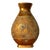Vintage Egyptian Amphora Etched Hieroglyphics Hi-Sheen Golden Glazed Porcelain Vase Reproduction For Sale