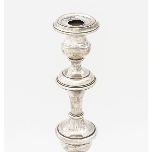 Metal Austrian .800 Silver Candelabrum, 1872-1922 For Sale - Image 7 of 14