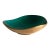 Petite Green Enameled Brass Bowl For Sale