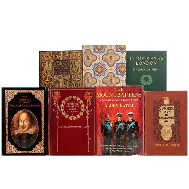 Modern Decorative Books - Vintage British Book Wall - Set of 100 Books For Sale - Image 3 of 3
