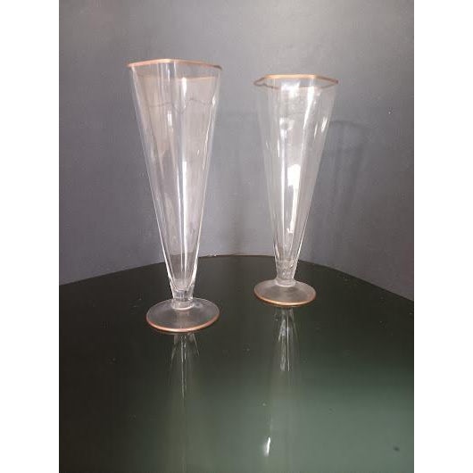 Mid-Century Modern 1981 Hand Blown Murano Fluts by Carlo Moretti - Set of 6 For Sale - Image 3 of 4