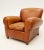 Farmhouse 1990s Mitchell Gold Tan Leather Club Chair For Sale - Image 3 of 11