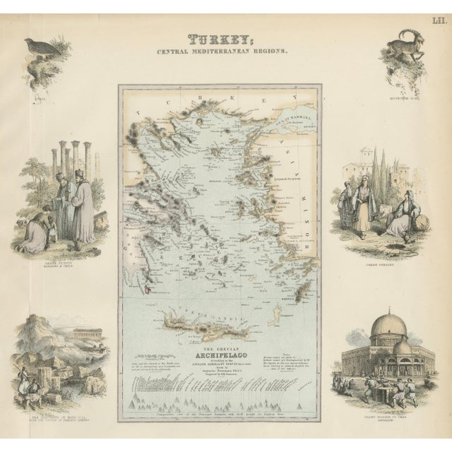 Antique Map of Turkey and Constantinople from Fullarton, 1865 For Sale - Image 3 of 10