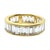 Vintage 18k Yellow Gold Baguette Cut Diamond Eternity Band, Size 6 For Sale - Image 4 of 7
