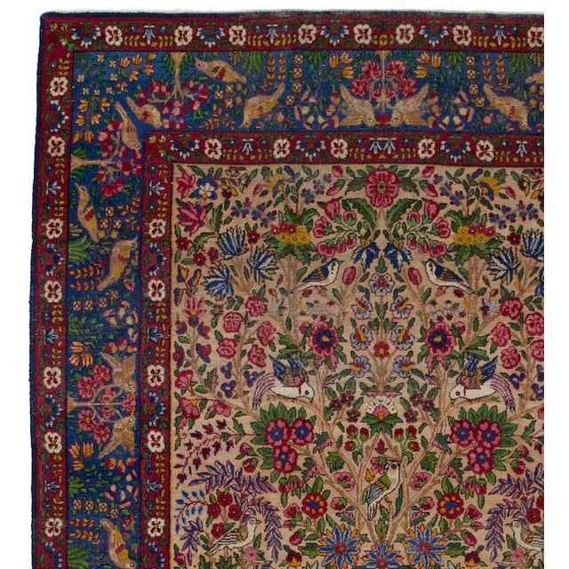 Antique Persian Lavar Kerman Rug 4’8" X 7’5" For Sale In New York - Image 6 of 6