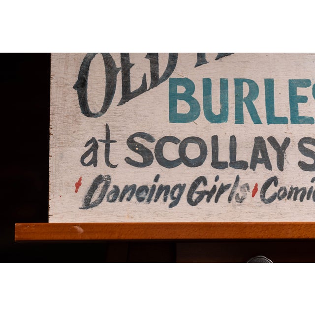 Vintage Old Howard (Boston) Painted Wooden Directional Sign For Sale - Image 4 of 8