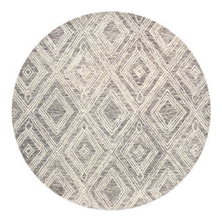 Pasargad Home Modern Silver Area Rug-Round 6' For Sale