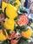 Vintage Extra Large Lemon Pomegranate Ceramic Italian Majolica Fruit Topiary Table Decor Centerpiece For Sale In West Palm - Image 6 of 9