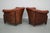 1970s Vintage Dutch Cognac Leather Club Chair, 1970s, Set of 2 For Sale - Image 5 of 18