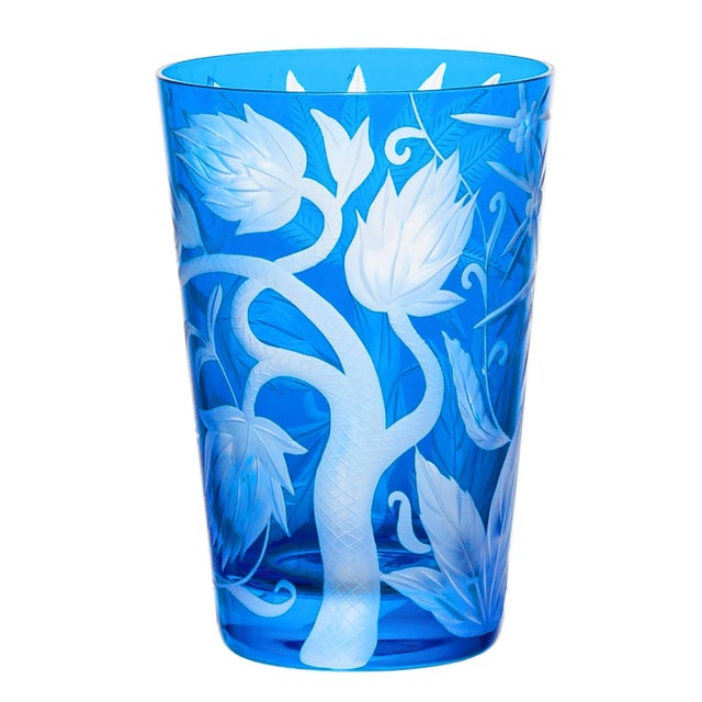 Mid-Century Modern ARTEL Jungle Deco Tumbler in Azure - Set of 6 For Sale - Image 3 of 4