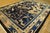 Fascinate Navy Background With Original Sprays Flowers and Animals Antique Chinese Peking Rug For Sale - Image 4 of 12