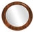Mid-Century Round Teak Wall Mirror, Denmark, 1960s For Sale