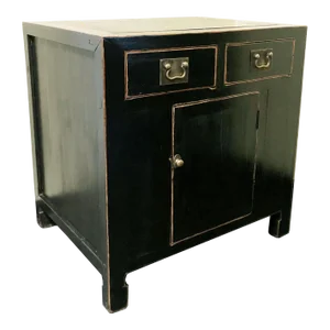 Antique Ming Black Lacquer Sideboard, Circa 1800-1849