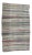 Vintage Striped Turkish Rag Rug - 5'4" x 9'1" For Sale