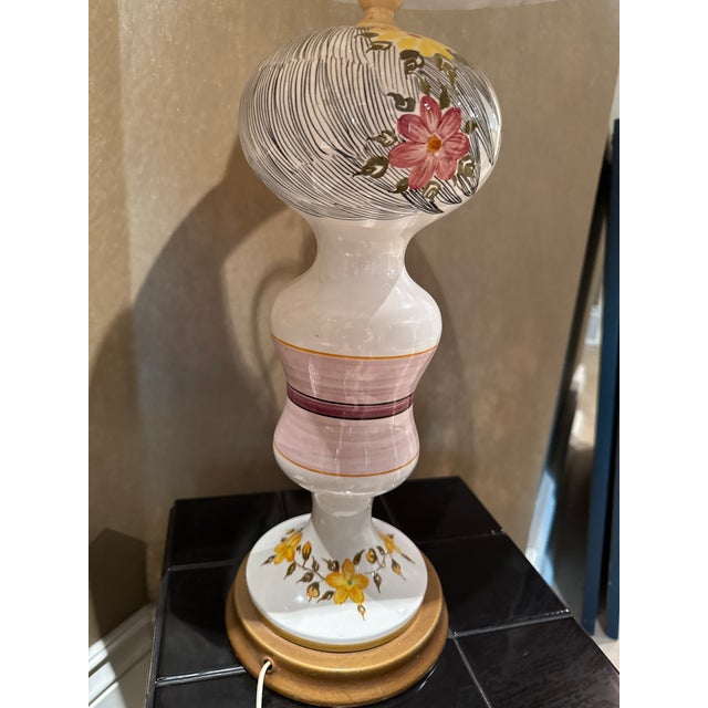Ceramic 1970s Italian Pottery Female Mid Century Table Lamp For Sale - Image 7 of 7