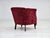 Vintage Danish Chair in Red Cotton and Wool Fabric, 1950s For Sale - Image 9 of 18