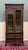 Antique English Jacobean Bookcase Cabinet Double Door Glass Drawers Oak c.1930s For Sale - Image 17 of 18