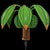 Chinoiserie Vintage Pencil Reed and Wicker Coconut Palm Tree Wall Light Sconce Attributed to Mario Torres Lopez For Sale - Image 3 of 10