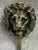 Hollywood Regency Vintage Brass Lion Head Coat Hooks, 1940s, Set of 2 For Sale - Image 3 of 15