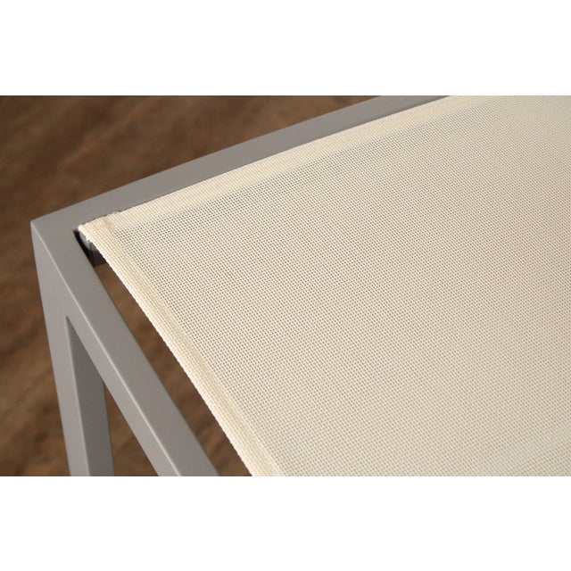 Janus et Cie 'Koko II' Set of Four Aluminum and Mesh Barstools For Sale - Image 9 of 12