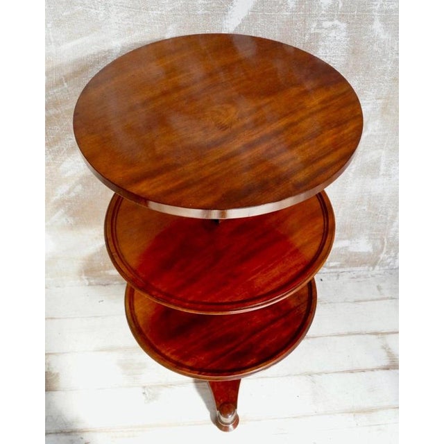 Antique Regency Mahogany Metamorphic Three-Tier Dumb Waiter, 1800 For Sale - Image 4 of 9