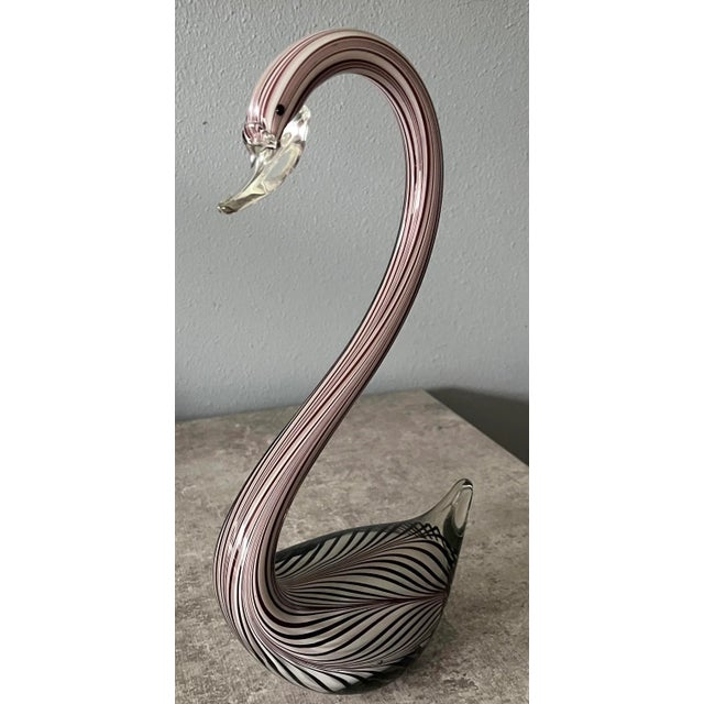 Mid-Century Modern 1960s Murano Art Glass Swan- Attributed to Cenedese For Sale - Image 3 of 9