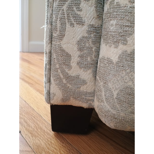 Antique White Baker Furniture Company Slope Arm Club Chair #4 For Sale - Image 8 of 9