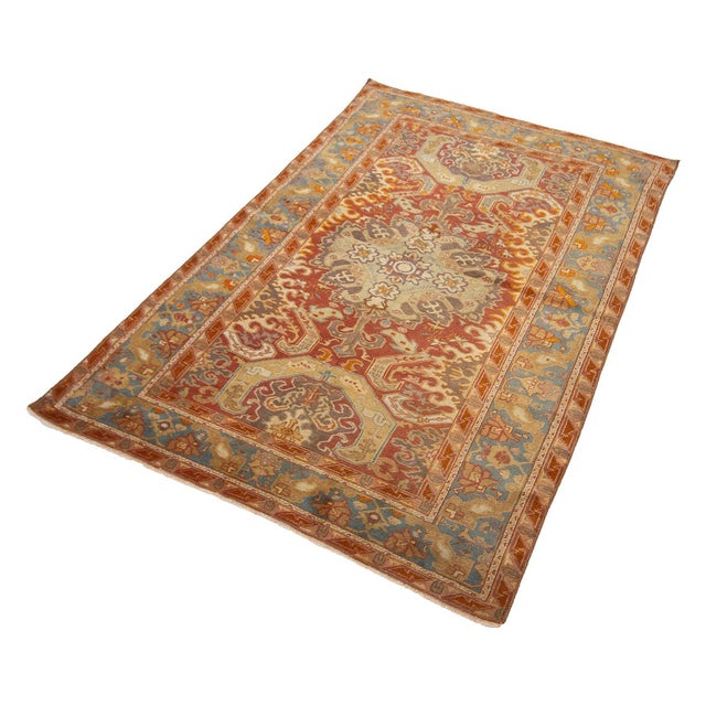 Traditional Vintage Turkish Kaisari Rug For Sale - Image 3 of 7