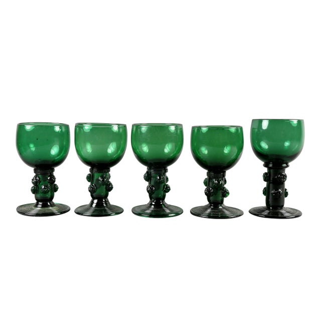Collection of 61 Green Glasses For Sale - Image 9 of 11