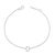 Immerse yourself in the understated elegance of this 10K white gold bracelet, rhodium-plated for an enrapturing shimmer...
