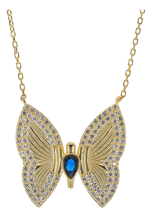Hope Butterfly Gold & Diamond Necklace