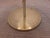 Satin Brass & Large Ribbed Milky Glass Floor Lamp For Sale - Image 4 of 17
