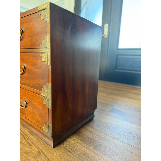Vintage Rare Henredon "Mont" Collection Pan-Asian Double Dresser For Sale - Image 6 of 13