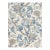 Sample - The House of Scalamandré Indienne Lampas Fabric, Federal Blue For Sale