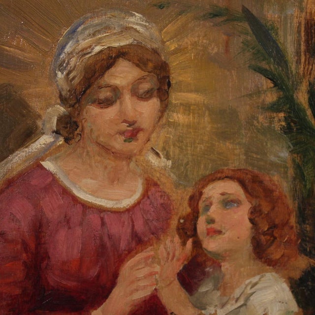 G. Grassis, Figurative Scene, 20th Century, Oil Painting, Framed For Sale - Image 9 of 16