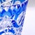 Mid-Century Modern Art Deco Blue Cut-to-Clear Crystal Constellation Vase by Steven & Williams, 1930s For Sale - Image 3 of 18
