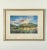Framed & Signed Carol. Midcentury modern mid 20th century watercolor depicting a mountain landscape. Framed and matted. In...