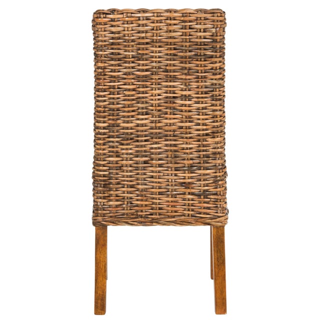 Alisa 18''H Rattan Side Chair in Brown - a Pair For Sale In Philadelphia - Image 6 of 11