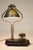 Bradley Hubbard 1910s Rare Arts Crafts Bradley Hubbard Brass Tilt Shade Pen Inkwell Cast Iron Student Table Lamp For Sale - Image 4 of 13
