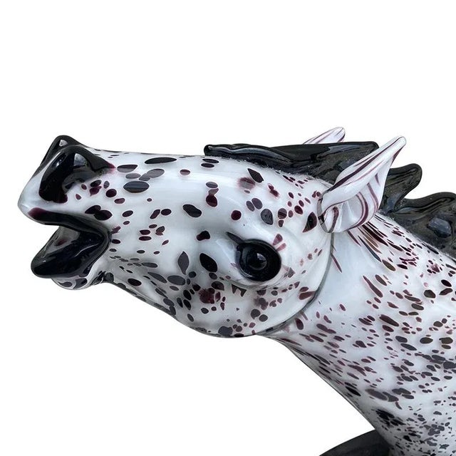20th Century Horse Head attributed to the Master Alessandro Barbaro, Murano, 1980s For Sale - Image 7 of 7