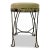 Wrought Iron and Leather Stool, 1960s For Sale - Image 9 of 10