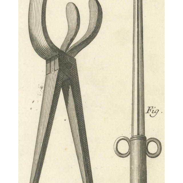 18th Century Antonio Baratti, Forceps and Bladed Instruments, Diderot Surgery Plate Xxiii, 1772, Engraving For Sale - Image 5 of 8