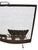 Antique Rustic Wrought Iron Fireplace Screen Silhouette Covered Wagon Ox Western For Sale In Philadelphia - Image 6 of 18