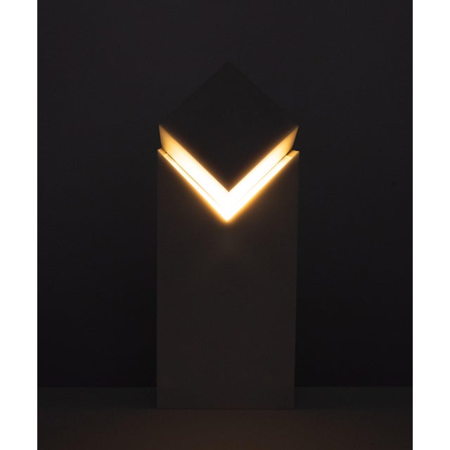 Modern Hand-Crafted Synthetic Table Lamp by Marus van der Made, Netherlands, 1980s For Sale - Image 10 of 12